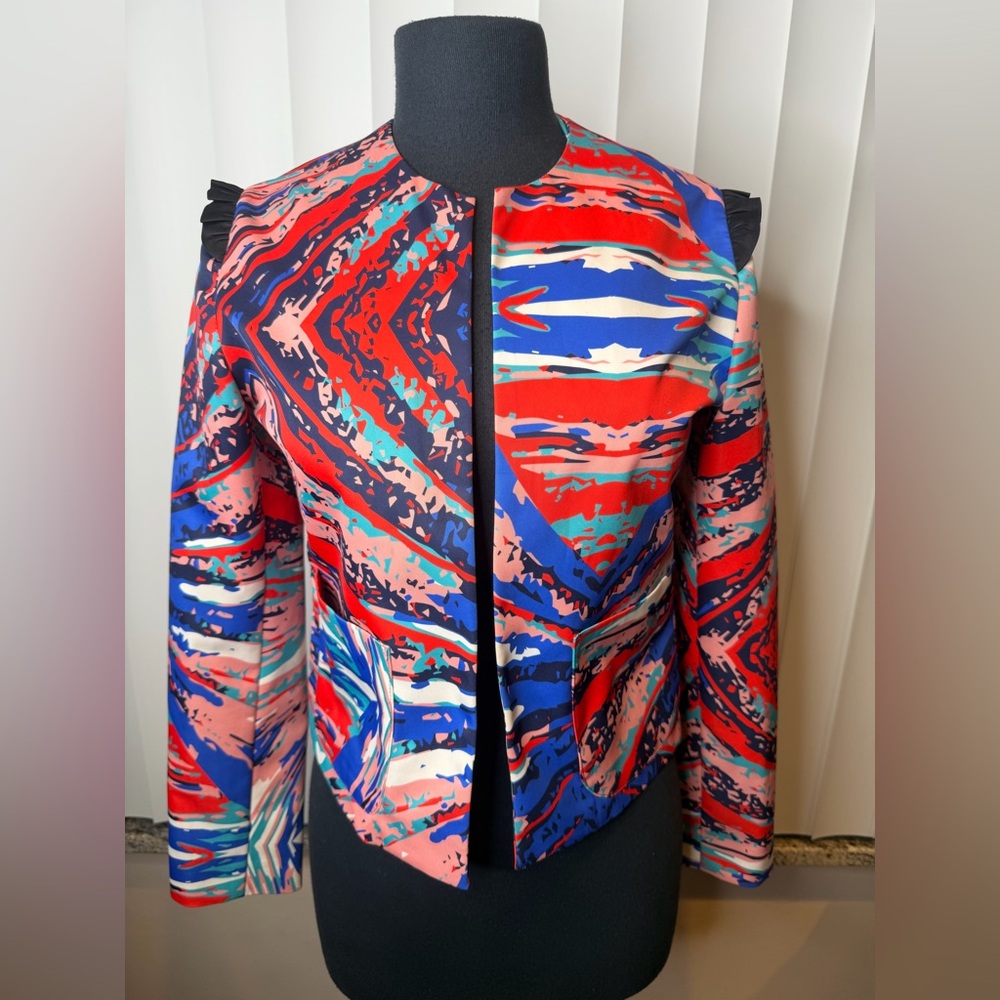 Arkitect by Diego Guarnizo Maria Luisa Ortiz Colorful Abstract Jacket Size Small